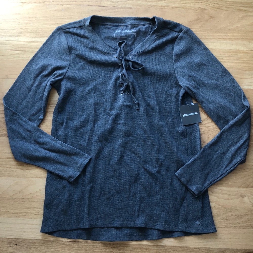 *NEW* Eddie Bauer waffle knit long sleeve